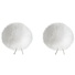 Bubblebee Industries Windbubbles Imitation-Fur Windscreen Set for Lav Mics 5 to 8mm (White)