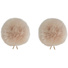 Bubblebee Industries Twin Windbubbles Imitation-Fur Windscreen Set for Lav Mics 5 to 9mm (Beige)