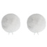 Bubblebee Industries Twin Windbubbles Imitation-Fur Windscreen Set for Lav Mics 5 to 9mm (White)
