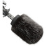 Bubblebee Industries Windkiller Long Fur Slip-On Wind Protector for 18 to 24mm Mics (Medium, Black)