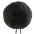 Bubblebee Industries Windbubble Miniature Imitation-Fur Windscreen (Lav Size 4, 42mm, Black)