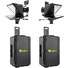 Ikan P2P Interview System with Two 19" High-Bright Teleprompters & Hard Cases