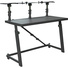 Gravity GFDJT01 DJ Desk with Adjustable Loudspeaker and Laptop Trays