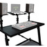 Gravity GFDJT01 DJ Desk with Adjustable Loudspeaker and Laptop Trays