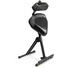 Gravity GFMSEAT1BR Height Adjustable Stool with Foot and Backrest