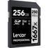 Lexar 256GB Professional 1667x UHS-II SDXC Memory Card - Open Box