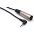 Hosa XVM-115M Stereo 3.5mm Mini Angled Male to XLR Male Cable - 15'
