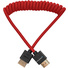 Kondor Blue Coiled High-Speed HDMI 2.0 Braided Cable (30 to 60cm, Cardinal Red)