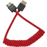 Kondor Blue Coiled High-Speed HDMI 2.0 Braided Cable (30 to 60cm, Cardinal Red)