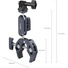 SmallRig 3757B Crab-Shaped Clamp with Ballhead Magic Arm