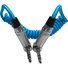 Kondor Blue Coiled 3.5mm Right-Angle TRS Stereo Audio Cable (30 to 60cm)