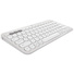 Logitech Pebble Keys 2 K380S Wireless Keyboard (White)