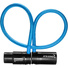 Kondor Blue Straight Low-Profile Right-Angle XLR Cable (40cm, Blue)