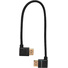 Kondor Blue Right-Angle to Left-Angle High-Speed HDMI Cable (Raven Black, 30cm)
