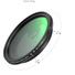 SmallRig 4386B MagEase Magnetic VND Filter Kit ND2-ND32 with M-mount 52mm Filter Adapter