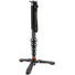 3 Legged Thing Legends Alana Carbon Fibre Monopod with DocZ Foot Stabiliser Kit (Metallic Grey)