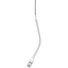 Shure MX202W-A/C Microflex Overhead Cardioid Microphone with Stand Mount Adapter (White)