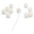 Bubblebee Industries The Microphone Foam for Lavalier Mics Pop Filter (Small, White, 10-Pack)