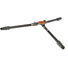 3 Legged Thing Legends Nicky 4-Section Carbon Fibre Hybrid Tripod Kit with 75mm Half Bowl Leveler