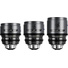 DZOFilm PAVO 2x Anamorphic 28/40/75mm T2.1 3-Lens Set (Blue Coating, PL/EF Mount, Feet)