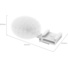 SmallRig 4734 Cold Shoe Adapter with Furry Windscreen for Sony ZV Series (White)