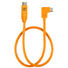 Tether Tools TetherPro USB-C to Right Angle USB-C Pigtail Cable (50cm, High-Visibility Orange)