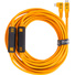 Tether Tools TetherPro USB-C Straight to Right-Angled Cable (9.4m, High Visibility Orange)