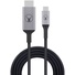 Bonelk USB-C to HDMI Long Life Cable (2.5m, Black/Space Grey)