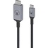 Bonelk USB-C to HDMI Long Life Cable (2.5m, Black/Space Grey)