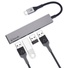 Bonelk Long-Life USB-C to 4 Port USB 3.0 Slim Hub (Space Grey)