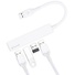 Bonelk Long-Life USB-A to 4 Port USB 3.0 Slim Hub (White)