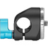 Kondor Blue Rosette to Straight-Angle Rod Clamp (Raven Black)