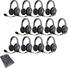 Eartec UltraLITE Pro16 Full-Duplex Wireless Intercom System with 12 Dual-Ear Headsets (2.4 GHz)