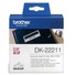 Brother DK22211 Black Print on White Tape (1-1/7" x 50')