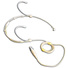 Parallel Audio HM-221-U Slimline Cardioid TA4F Headset Microphone (Beige)
