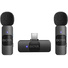 BOYA BY-V20 Ultracompact 2-Person Wireless Microphone System with USB-C Connector (2.4 GHz)