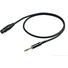 Proel XLR to TRS Spiral Shield Mic Lead Cable (Black, 3m)