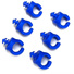 Titan 1/4"-20 Cable Management Clips (6 Pack, Blue)