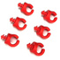 Titan 3/8"-16 Cable Management Clips (6 Pack, Red)