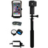 DiCAPac Waterproof Action Case for Smartphone up to 5.8" and Floating Selfie Stick Kit