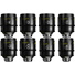 DZOFilm Arles FF/VV 8-Lens 14/25/35/50/75/100/135/180mm Set (ARRI PL, Feet)