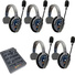 Eartec UltraLITE Pro16 Full-Duplex Wireless Intercom System with 5 Single-Ear Headsets (2.4 GHz)