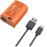 SmallRig 4979 DMW-BLK22 USB-C Rechargeable Camera Battery (Orange)