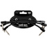 Ernie Ball Flex Patch Cable (6", Black, 3-Pack)