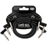 Ernie Ball Flex Patch Cable (12", Black, 3-Pack)