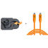 Tether Tools TetherGuard LeverLock Plate & TetherPro USB-C Cable Kit (4.5m, High-Visibility Orange)
