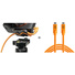 Tether Tools TetherGuard LeverLock Plate & TetherPro USB-C Cable Kit (4.5m, High-Visibility Orange)