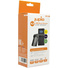 Jupio USB Charger Kit for Select FUJIFILM, Nikon, Olympus, Pentax, and Samsung Batteries (3.6-4.2V)