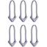 WANDRD WORRYLESS Locking Zipper Puller (Uyuni Purple, 6-Pack)