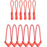 WANDRD Standard Zipper Puller (Red, 12-Pack)